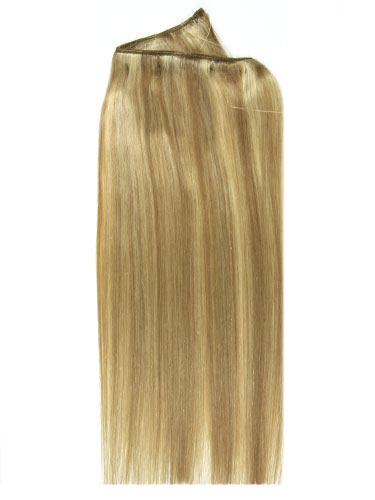 I&K Wire Quick Fit One Piece Human Hair Extensions #18/613 18 inch