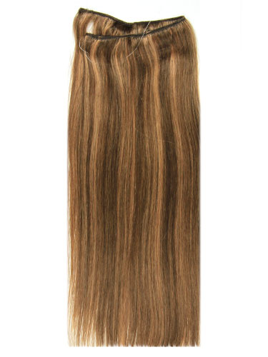 I&K Wire Quick Fit One Piece Human Hair Extensions #4/27 18 inch