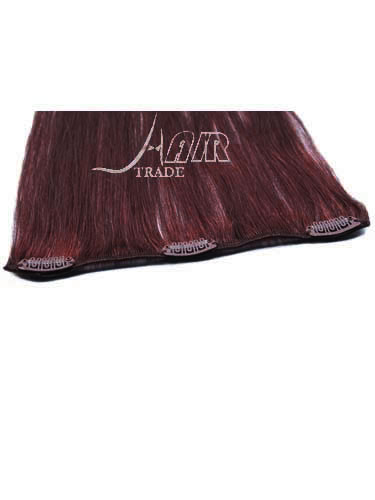 I&K Clip In Pick2Fit Human Hair Extensions - 8 Inch Width #99J-Wine Red 18 inch