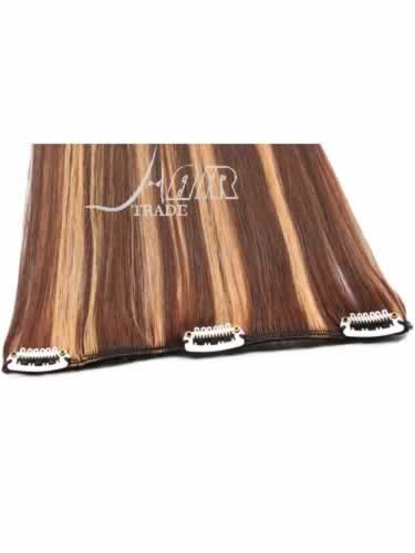 I&K Clip In Pick2Fit Human Hair Extensions - 8 Inch Width #4/27 18 inch