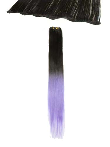 I&K Clip In Human Hair Extensions - Quick Length Piece #T2/Lavender 18 inch