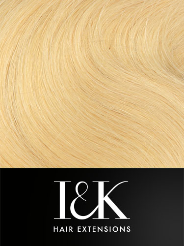 I&K Gold Clip In Body Wave Human Hair Extensions - Full Head #22-Medium Blonde 22 inch