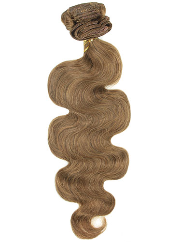 I&K Gold Clip In Body Wave Human Hair Extensions - Full Head