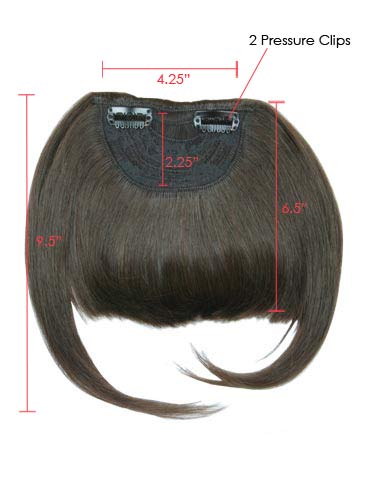 I&K Clip In Human Hair Fringe - Bold & Blunt