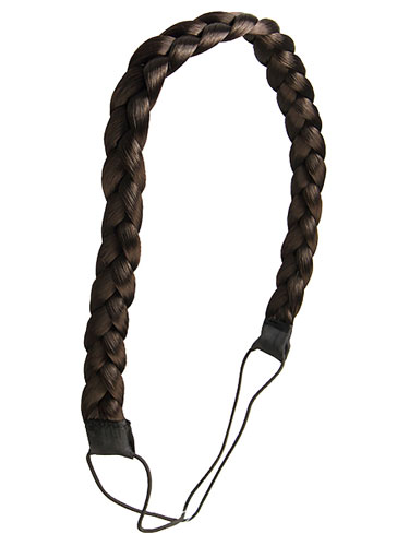 I&K Braided Hair Headband #R4-Midnight Brown