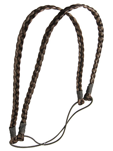 I&K Dual Braided Hair Headband #R4-Midnight Brown