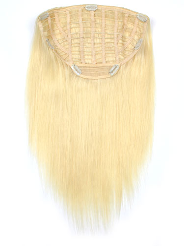 I&K Instant Clip In Human Hair Extensions - Full Head #613-Lightest Blonde 18 inch