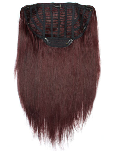 I&K Instant Clip In Human Hair Extensions - Full Head #99J-Wine Red 18 inch