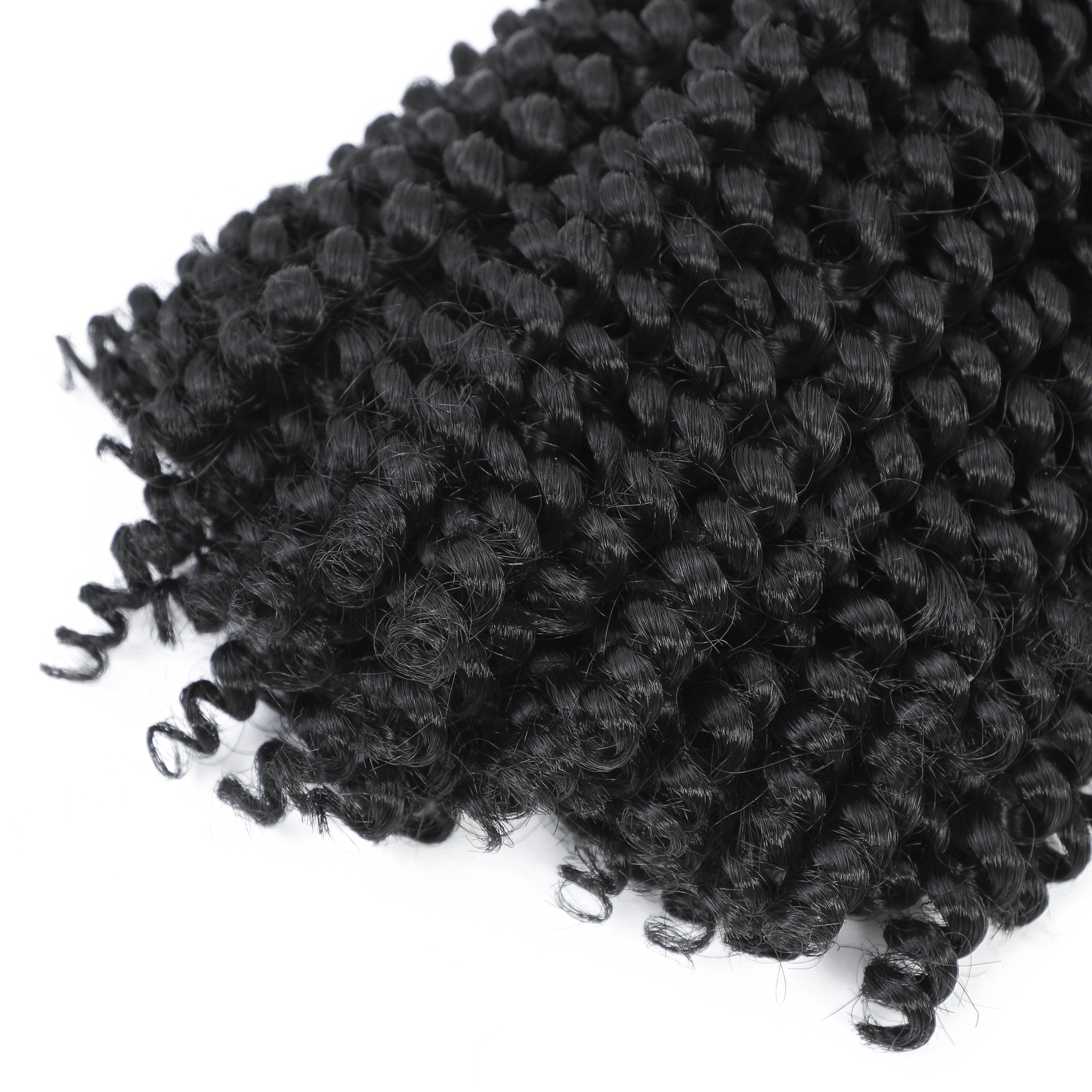 Spring Twist Crochet Braids Hair 6 Packs 8inch - #1B