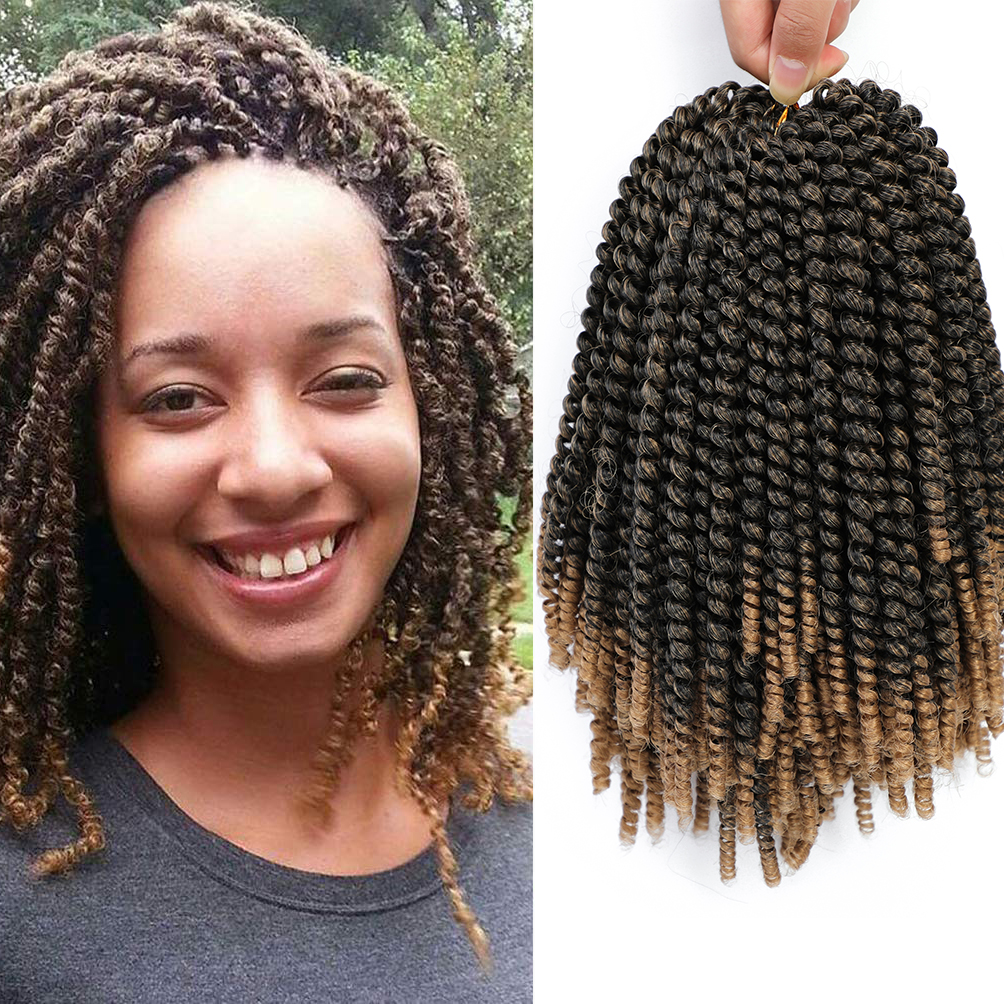 Spring Twist Crochet Braids Hair 6 Packs 8inch - #T27