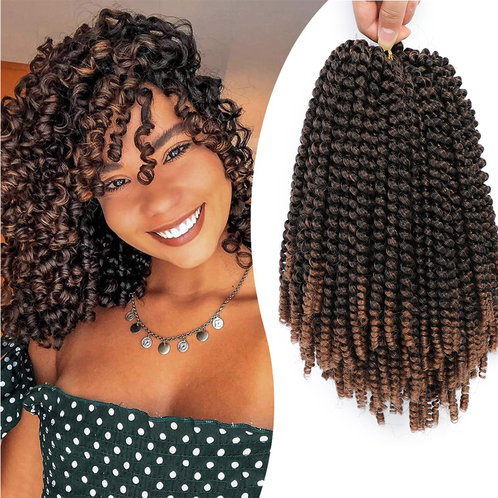 Spring Twist Crochet Braids Hair 6 Packs 8inch T30 Hairtrade 