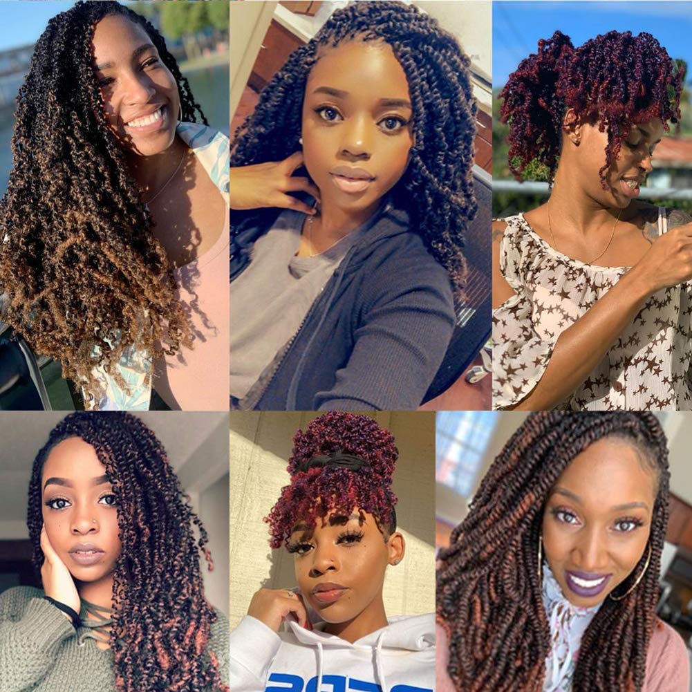 Spring Twist Crochet Braids Hair 6 Packs 8inch - #T30