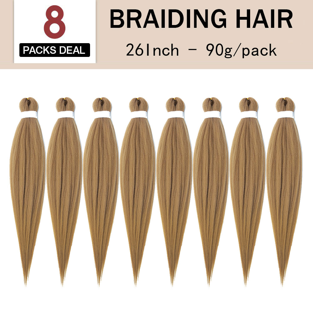 I&K Braiding Hair Soft Yaki 8 Packs 26 Inch - #27