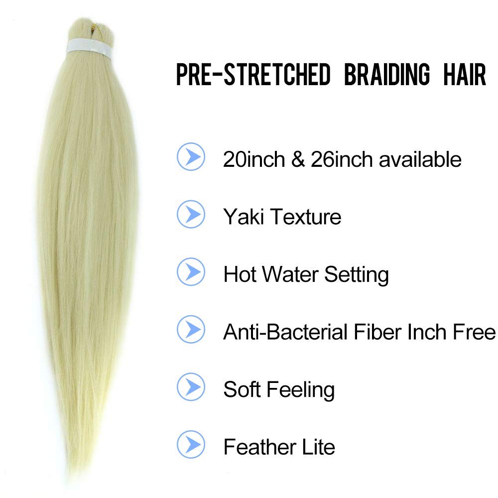 I&K Braiding Hair Soft Yaki 8 Packs 26 Inch - #613