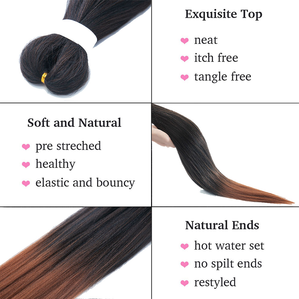 I&K Braiding Hair Soft Yaki 8 Packs 26 Inch - #T30 - Hairtrade