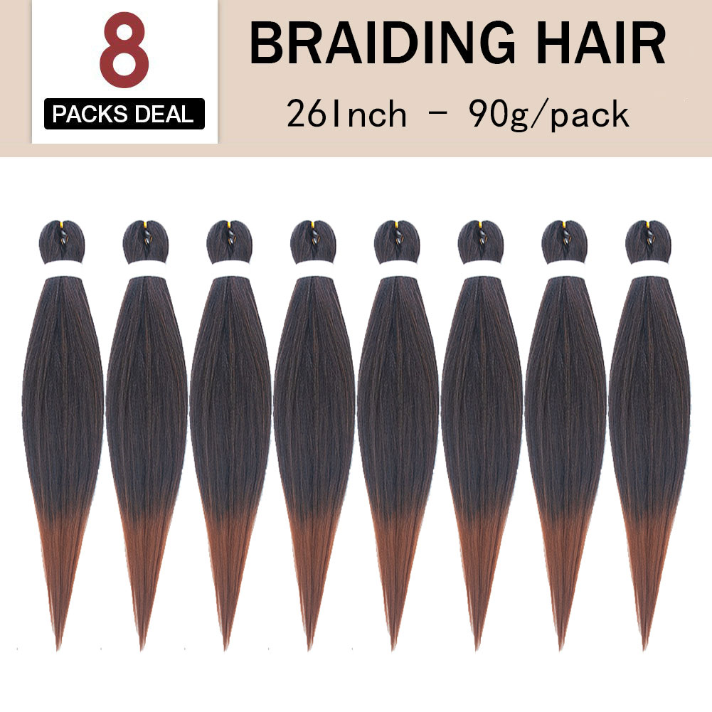 I&K Braiding Hair Soft Yaki 8 Packs 26 Inch - #T30