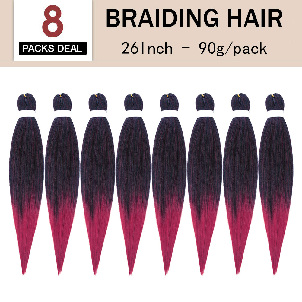 I&K Braiding Hair Soft Yaki 8 Packs 26 Inch - #T900