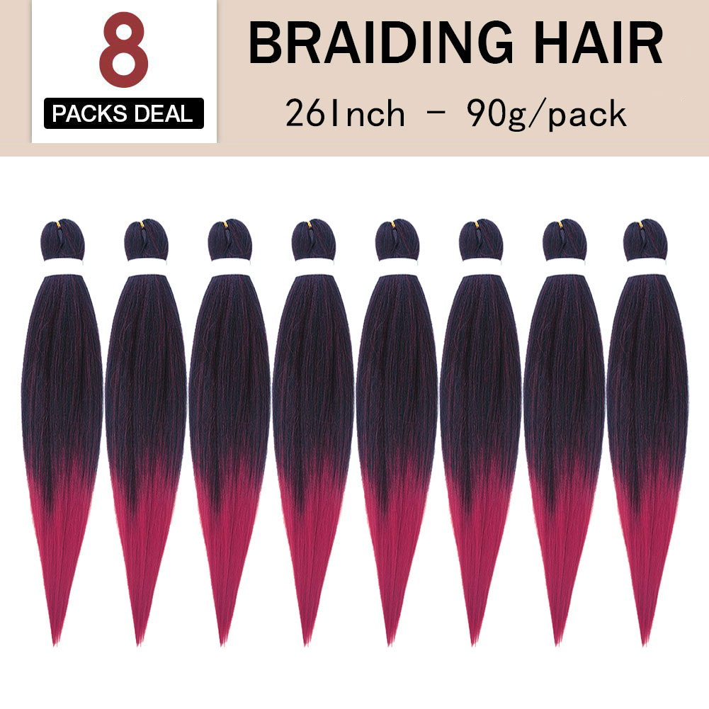 I&K Braiding Hair Soft Yaki 8 Packs 26 Inch - #T900