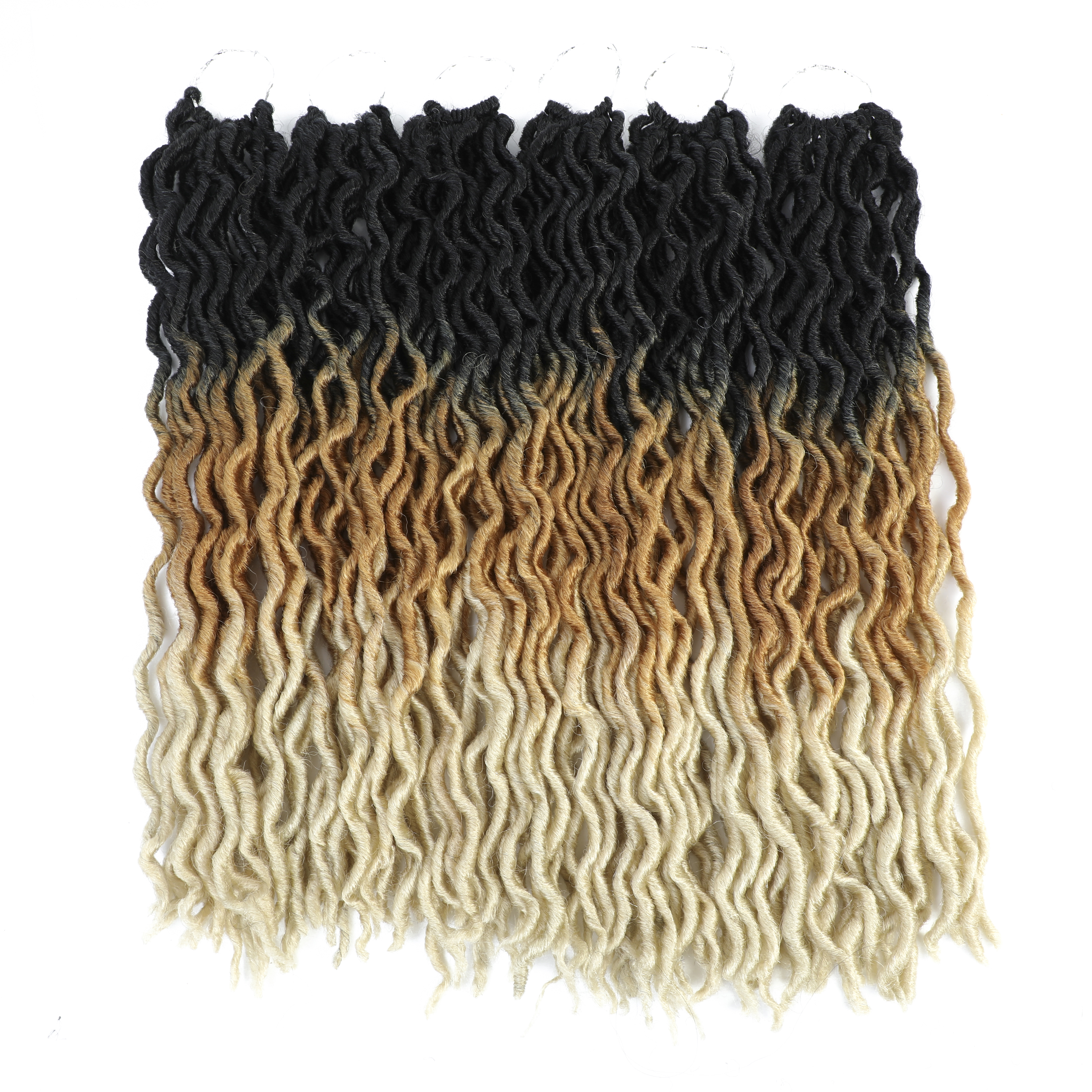 Gypsy Locs Crochet Faux Locs Braiding Hair 6pack 18inch - #T1B/27/613