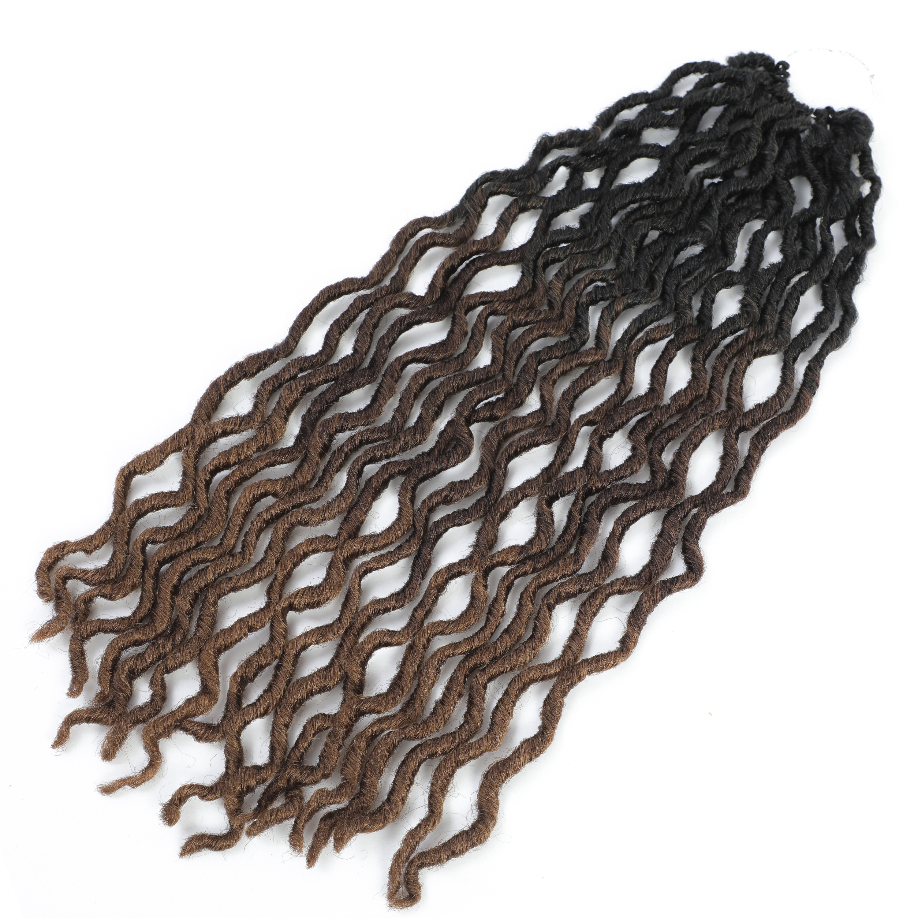 Gypsy Locs Crochet Faux Locs Braiding Hair 6pack 18inch - #T1B/30/27