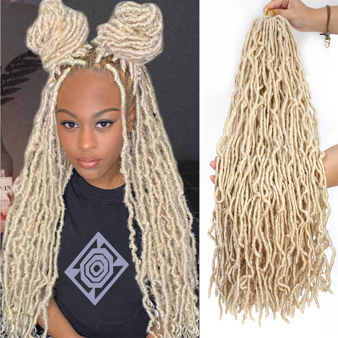 I&K Nu Faux Locs Hair 6 packs 24 Inch - #613