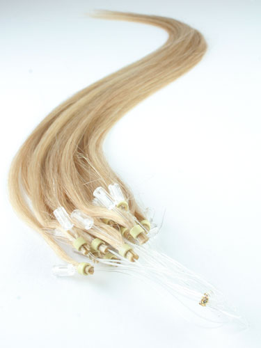 I&K Micro Loop Ring Human Hair Extensions #22-Medium Blonde 22 inch