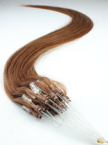 I&K Micro Loop Ring Human Hair Extensions #30-Auburn 22 inch