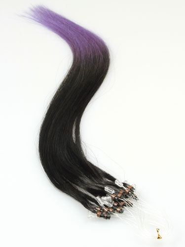 I&K Micro Loop Ring Human Hair Extensions #T2/Lavender 22 inch