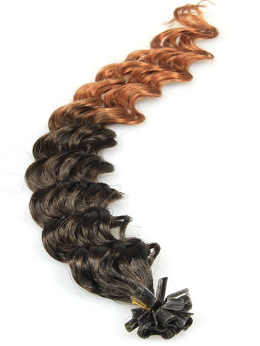 I&K Pre Bonded Nail Tip Human Hair Extensions - Deep Wave #T2/30 22 inch