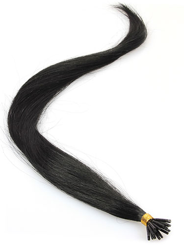I&K Pre Bonded Stick Tip Human Hair Extensions #1-Jet Black 18 inch