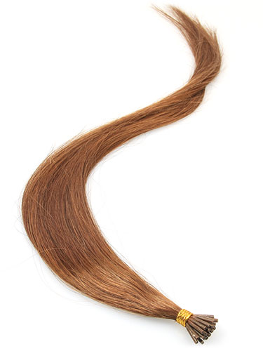 I&K Pre Bonded Stick Tip Human Hair Extensions #6-Medium Brown 18 inch
