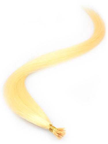 I&K Pre Bonded Stick Tip Human Hair Extensions #613-Lightest Blonde 18 inch