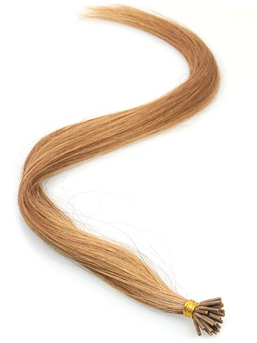 I&K Pre Bonded Stick Tip Human Hair Extensions #8-Light Brown 18 inch