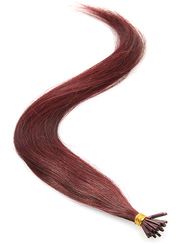 I&K Pre Bonded Stick Tip Human Hair Extensions #99J-Wine Red 18 inch