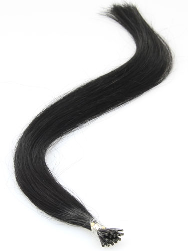 I&K Remy Pre Bonded Stick Tip Hair Extensions #1-Jet Black 18 inch