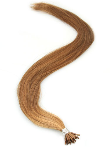 I&K Remy Pre Bonded Stick Tip Hair Extensions #6-Medium Brown 18 inch