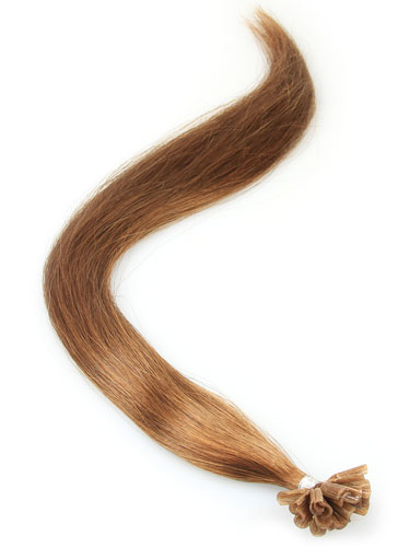 I&K Remy Pre Bonded Nail Tip Hair Extensions #6-Medium Brown 18 inch