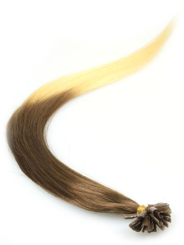 I&K Pre Bonded Nail Tip Human Hair Extensions #T4/613 18 inch