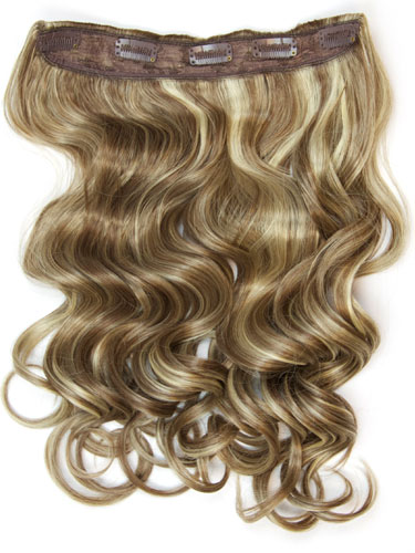 I&K Clip In Synthetic One Piece Hair Extensions - Body Wave 24 inches 180g