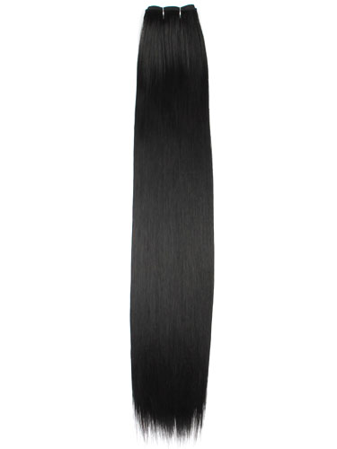 I&K Synthetic 250°C Hair Weft #1B-Natural Black 22 inch