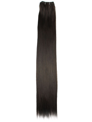 I&K Synthetic 250°C Hair Weft #2-Darkest Brown 22 inch