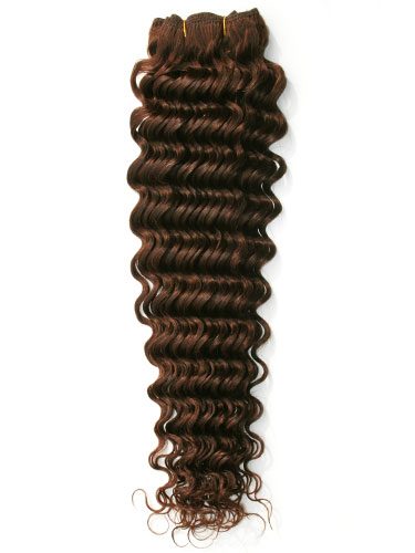 I K Gold Weave Deep Wave Human Hair Extensions 4 Chocolate Brown