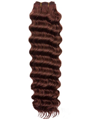I&K Gold Weave Deep Wave Human Hair Extensions #4-Chocolate Brown 22 inch