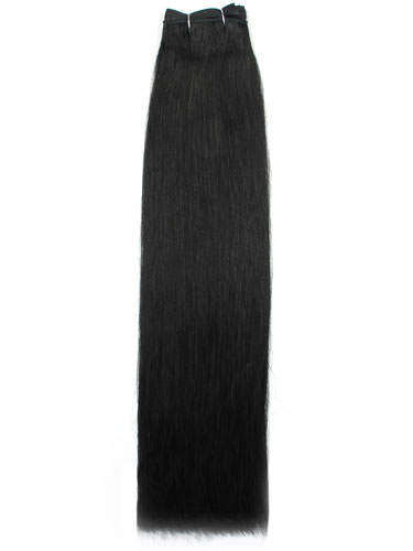 I&K Cuticle Weft Remy Hair Extensions #1-Jet Black 22 inch