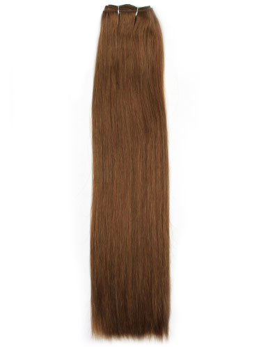 I&K Cuticle Weft Remy Hair Extensions #6-Medium Brown 22 inch