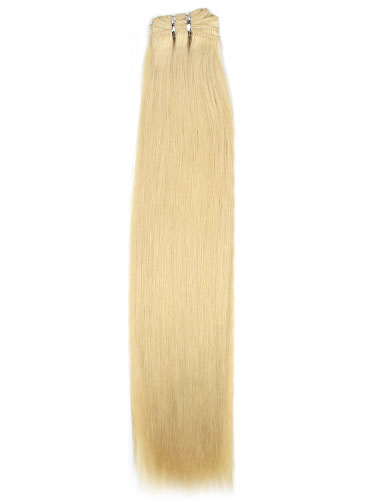 I&K Cuticle Weft Remy Hair Extensions #60-Platinum Blonde 18 inch