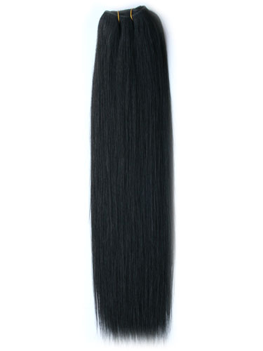I&K Gold Weave Straight Human Hair Extensions #1-Jet Black 26 inch