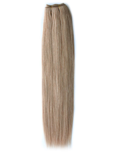 I&K Gold Weave Straight Human Hair Extensions #12-Light Golden Brown 22 inch