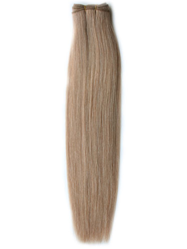 I&K Gold Weave Straight Human Hair Extensions #14-Light Ash Brown 22 inch