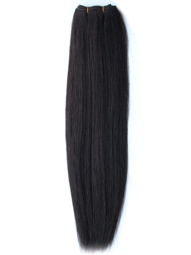 I&K Gold Weave Straight Human Hair Extensions #1B-Natural Black 26 inch